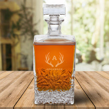 Load image into Gallery viewer, Personalized Rectangular 24 oz. Decanter â€“ Whiskey
