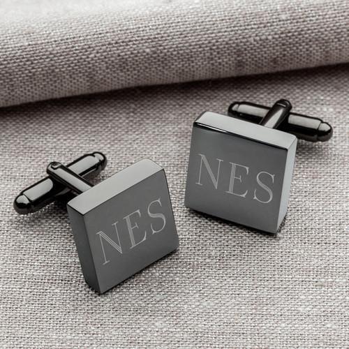 Gunmetal Square Cuff Links