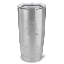 Load image into Gallery viewer, Personalized HÃºsavÃ­k 20 oz. Stainless Silver Double Wall Insulated Tumbler - All
